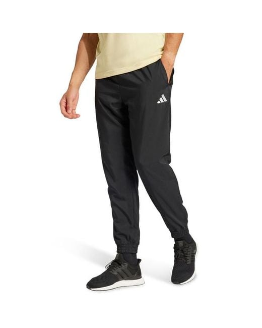 Adidas Black Essentials Tracksuit Bottoms Pants for men