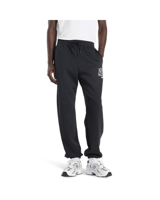 New Balance Black Fleece Pants for men