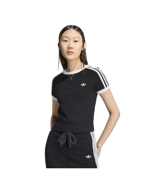 Adidas Black Knitted T-Shirt T-Shirts