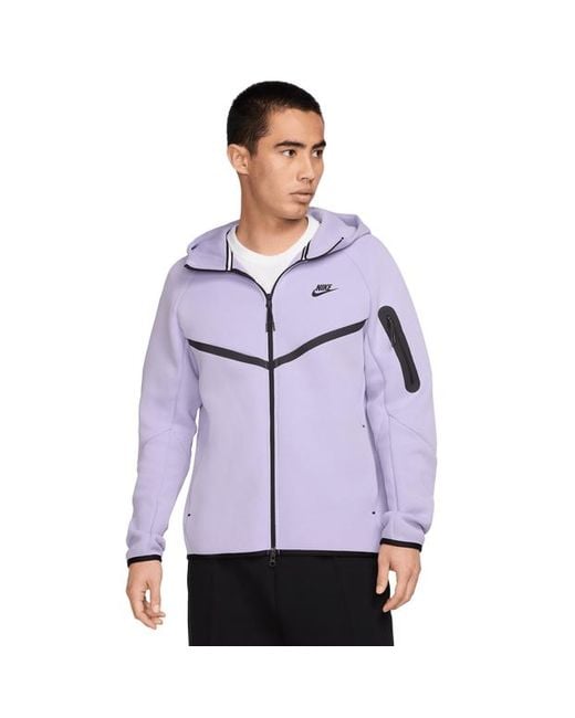 Nike Purple Tech Fleece Hoodies for men