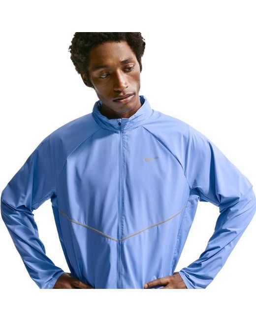 Nike Blue Miler Track Tops for men