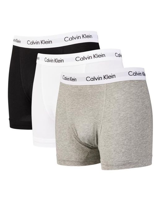 Calvin Klein White Trunk 3 Pack Underwear