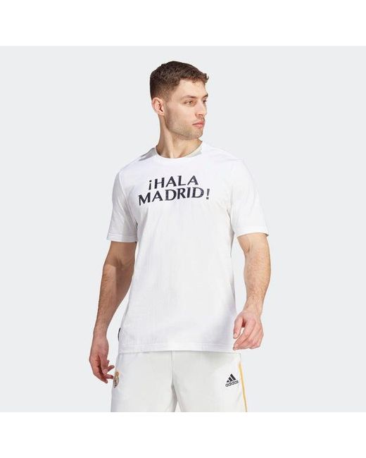 Real Madrid T-Shirts adidas pour homme en coloris Blanc | Lyst