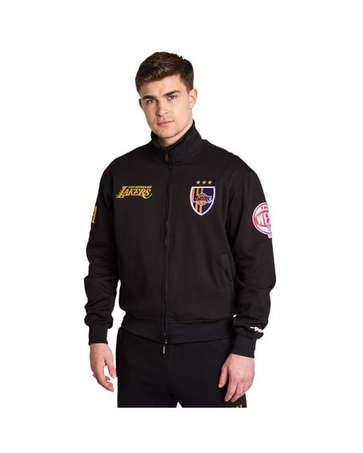 Pro Standard Black Los Angeles Lakers Ultras Track Tops for men