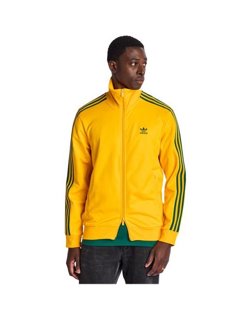 Adidas Yellow Beckenbauer Track Tops for men