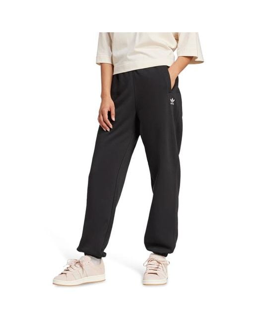 Fleece Pantaloni di Adidas in Black