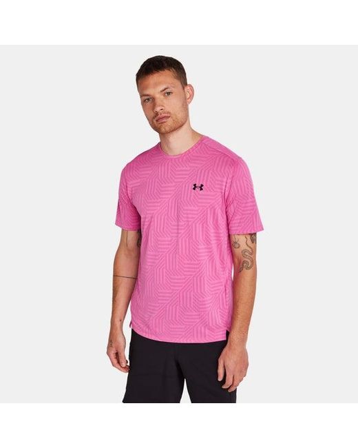 Tech T-Shirts Under Armour pour homme en coloris Pink