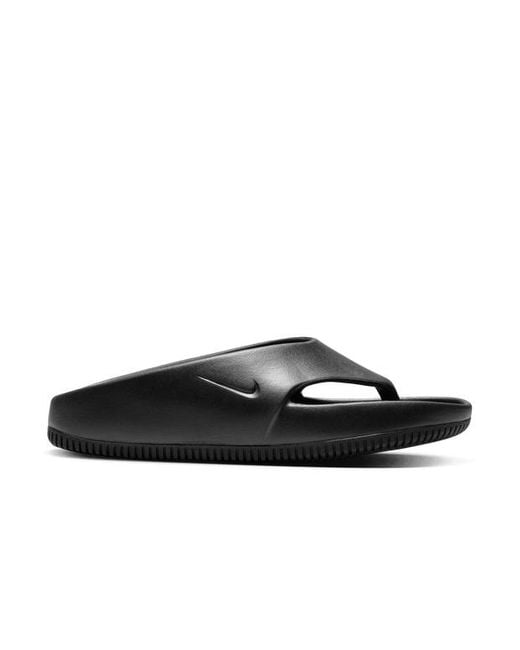 Nike Black Calm Flip-Flops And Sandals