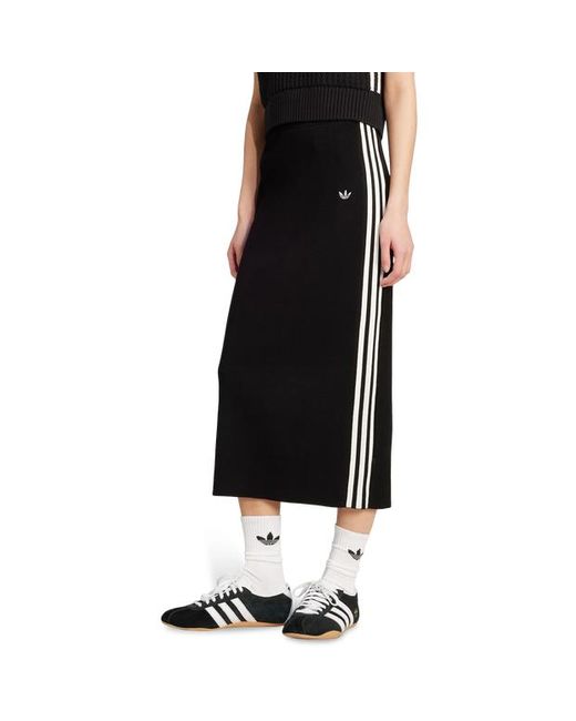 Adidas Black Adicolor Knit 3-Stripes Skirts
