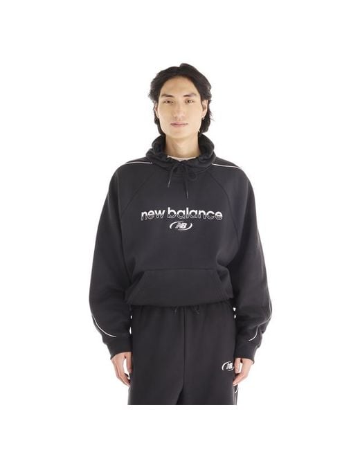 New Balance Black Trackside Hoodies for men