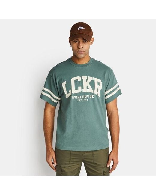 LCKR Retro T-shirts in het Green voor heren