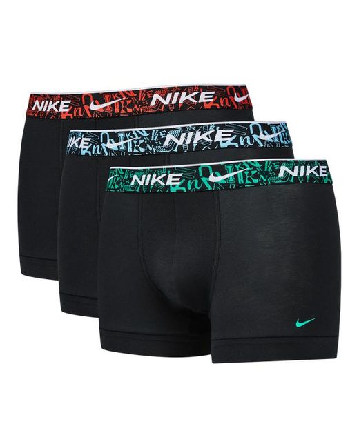 Nike Trunk 3 Pack Ondergoed in het Black