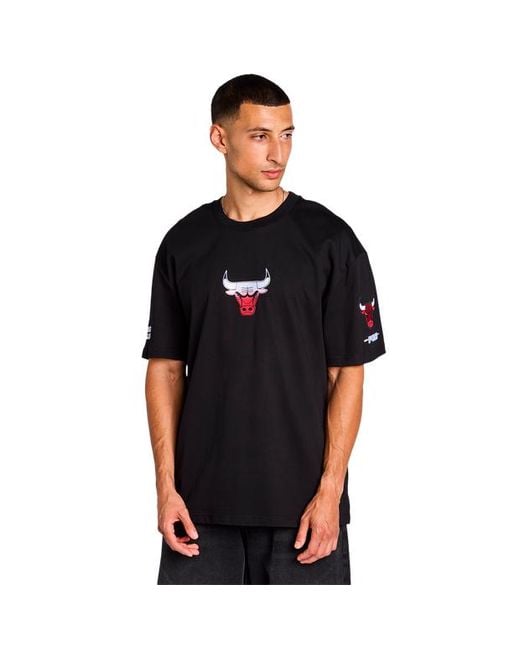Pro Standard Black Bulls Wave T-Shirts for men