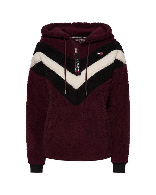 Tommy Hilfiger Synthetic Faux Sherpa Hoodie in Purple/Purple (Purple) - Lyst