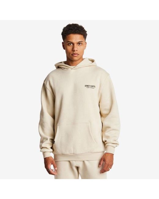 Street Cartel Natural Russo Hoodies for men