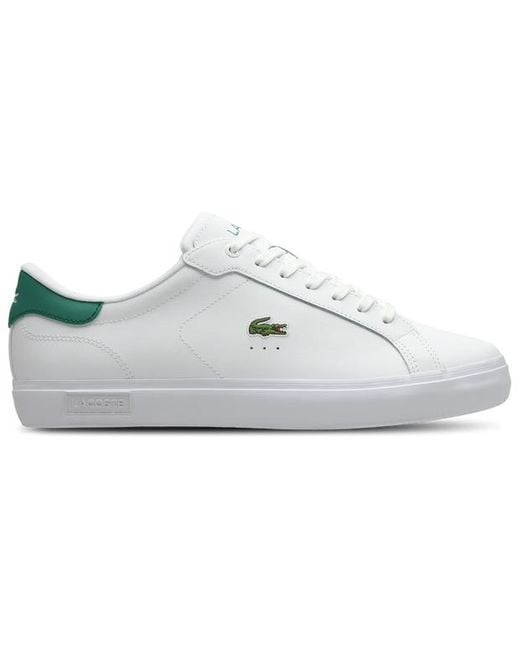 Lacoste White Powercourt Sneakers for men