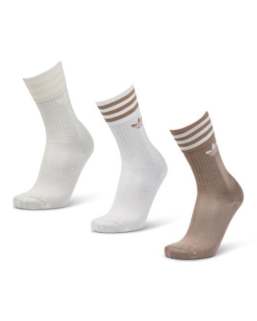 Mid Cut Crew 3 Pack di Adidas in White