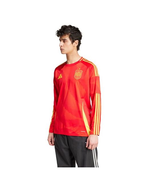 Spain 24 Long Sleeve Home di Adidas in Red da Uomo