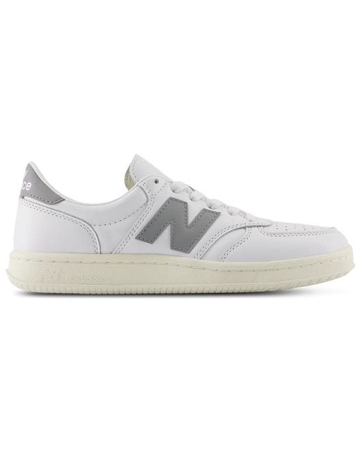 New Balance White T500 Sneakers