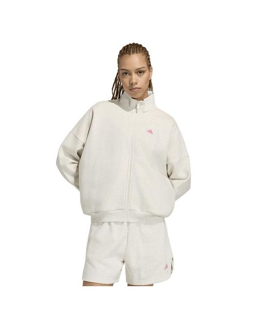 Adidas White 3 Stripes Track Tops