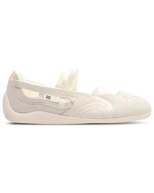 PUMA White Speedcat Sneakers