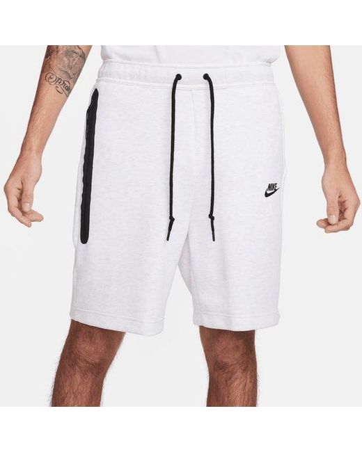 Nike White Tech Fleece Shorts for men