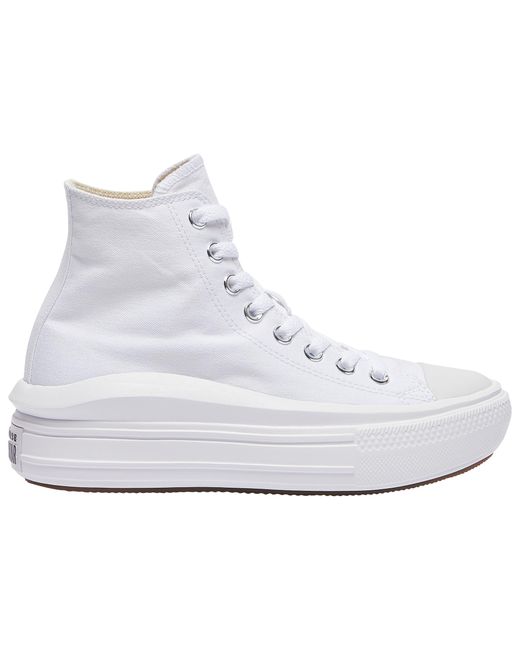 Converse Canvas Chuck Taylor All Star Move Platform High Top Casual Sneakers in Black/Natural 