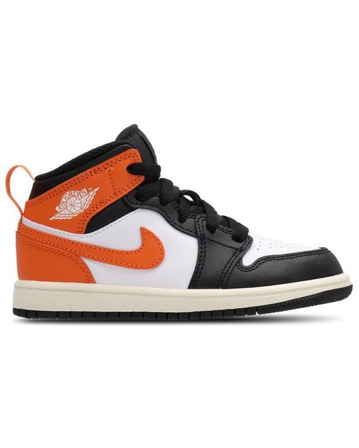 Nike Black Aj1 Mid Baby Shoes