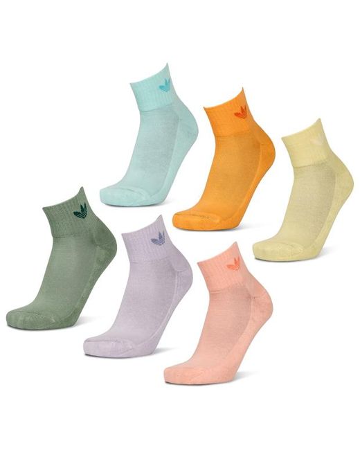Adidas White Perf Invis L Socken