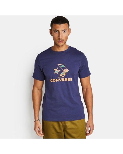 Converse All Star T-shirts in het Blue voor heren