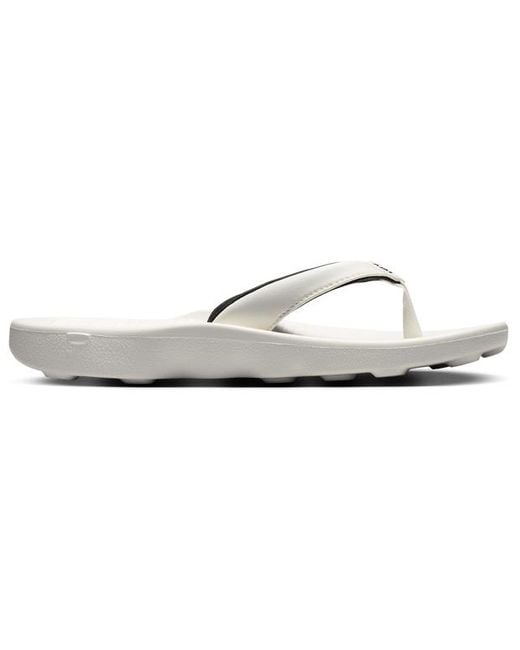 Nike White Marina Flip-Flops And Sandals