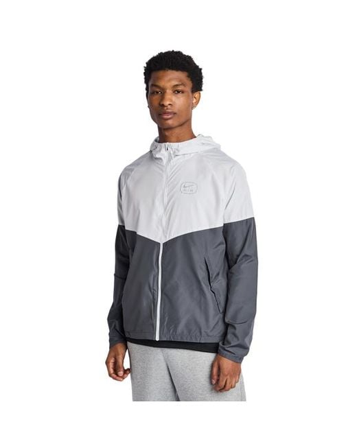 Nike Gray Swoosh Track Tops for men