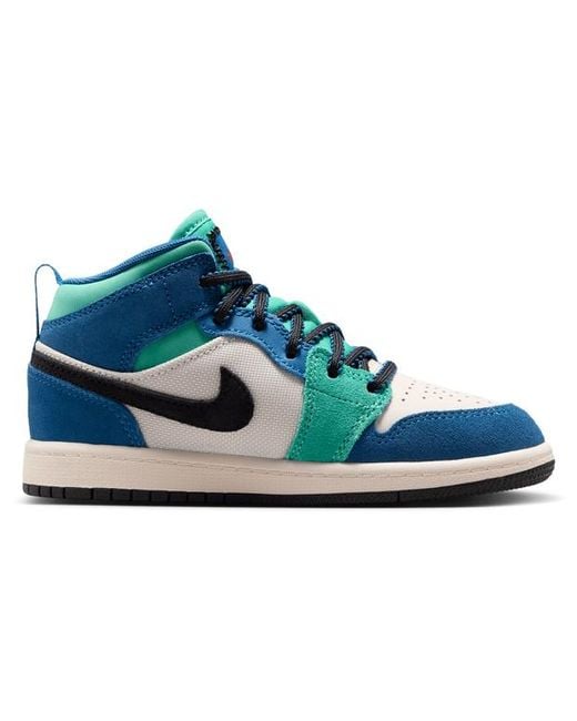 Nike Blue Aj1 Mid Shoes