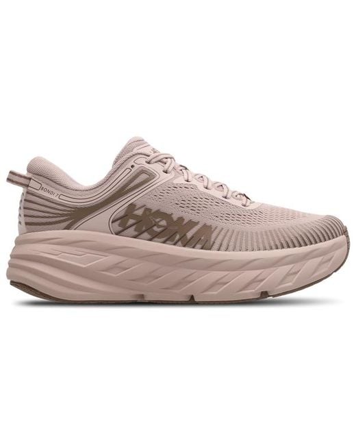 Hoka One One Gray Bondi 7 Sneakers