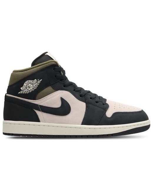 Nike Black Aj1 Mid Sneakers for men