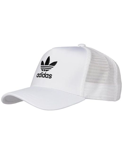 Adidas White Trefoil Caps