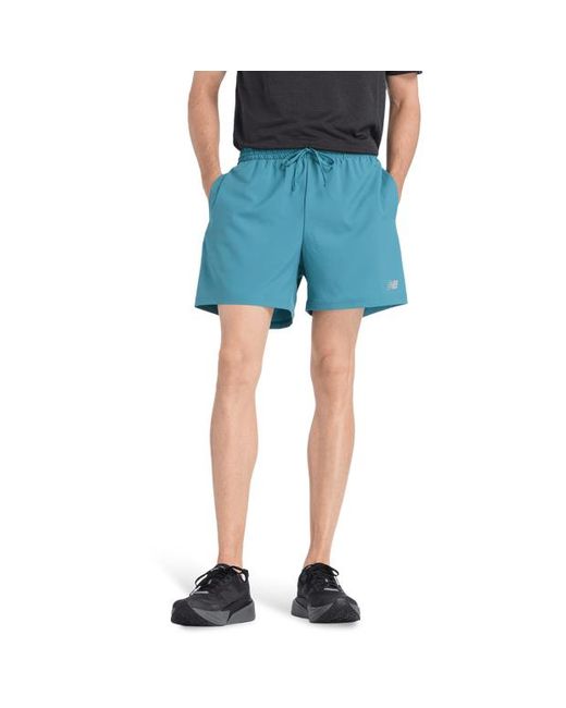New Balance Blue Sport Essential Short 5Inch Shorts for men