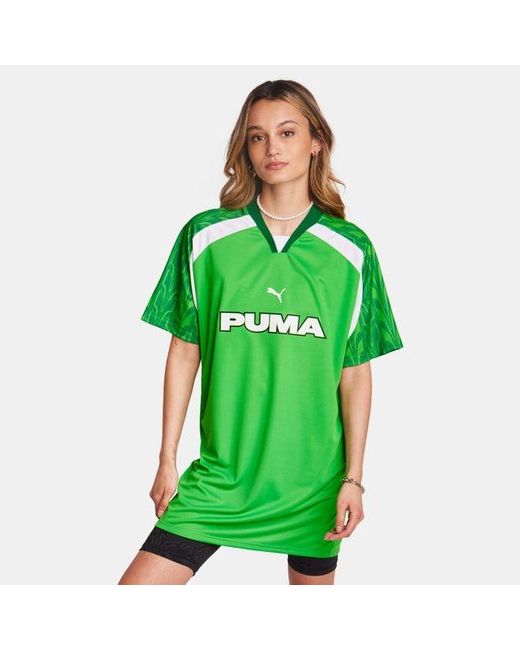 PUMA Green Football Jersey