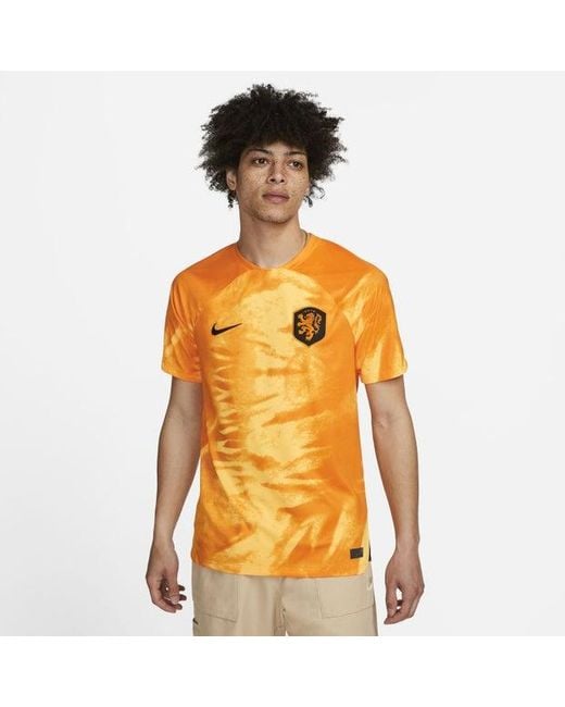 Maglia da calcio olanda 2022/23 stadium da dri-fit uomo di Nike in Orange da Uomo