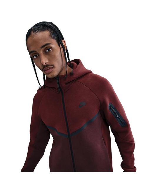 Nike Red Tech Fleece Hoodies for men
