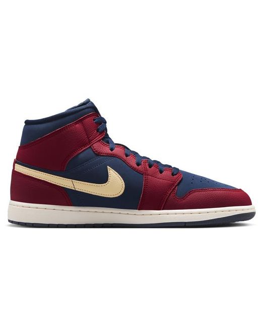 Nike Blue Aj1 Mid Sneakers for men