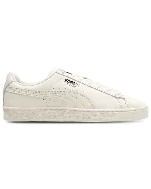 PUMA White Suede Sneakers for men