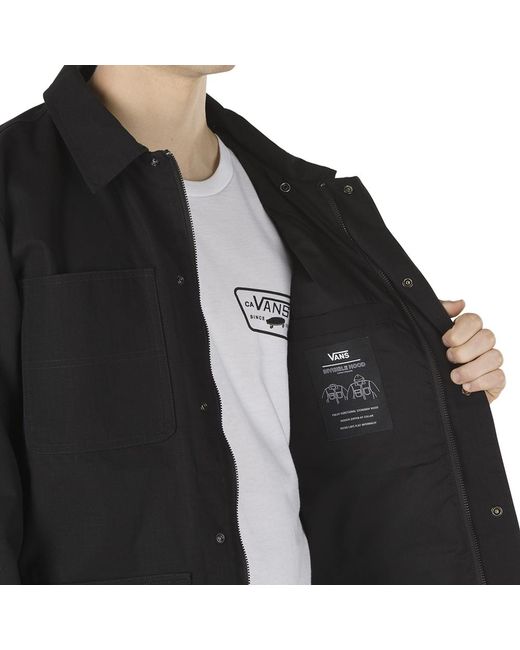 Vans Drill Chore Lined Jacket in Black for Men Lyst