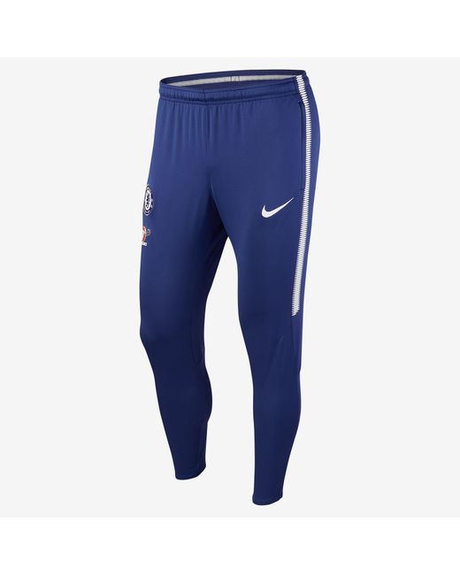 Nike Chelsea Fc Dry Squad Pants in Blue for Men | Lyst