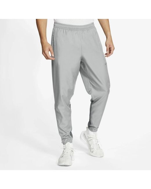 Nike Essential Woven Running Pants in Gray for Men | Lyst