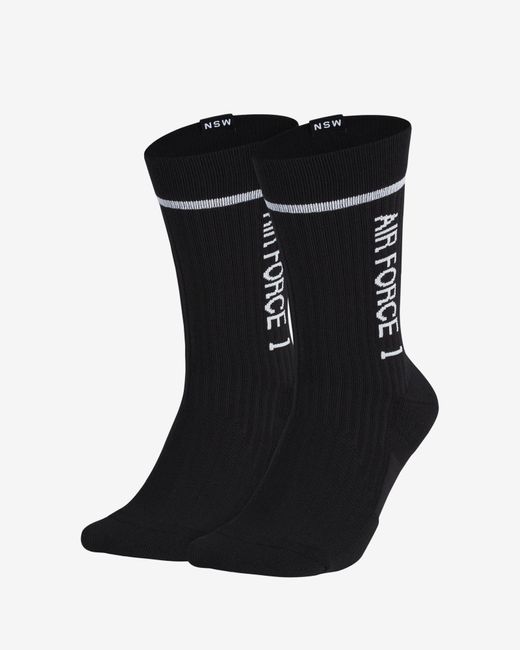 Nike Sportswear Sneaker Sox Af1 Crew Socks in Black for Men - Lyst