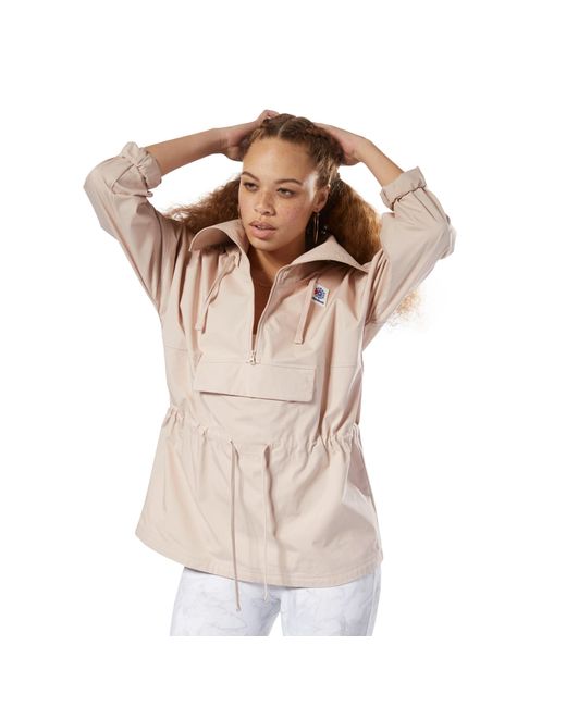 Reebok Classics Advanced Anorak Jacket in Brown Lyst