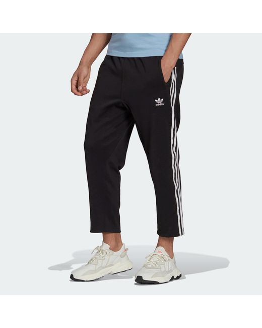 adidas Synthetic Adicolor Classics 3-stripes 7/8 Pants in Black for Men |  Lyst