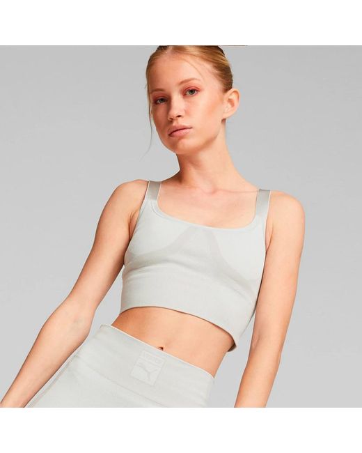 PUMA X Vogue Bra in Gray Lyst