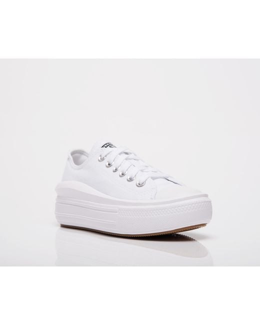 Converse Chuck Taylor All Star Move Ox in White | Lyst